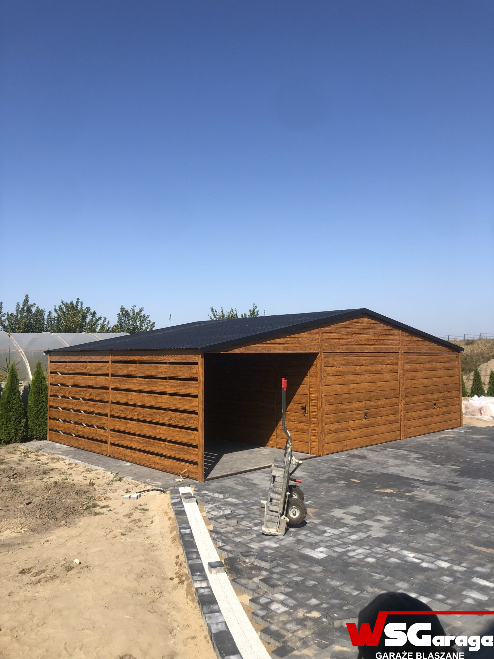Garaż blaszany 9 m x 6 m | NEUF