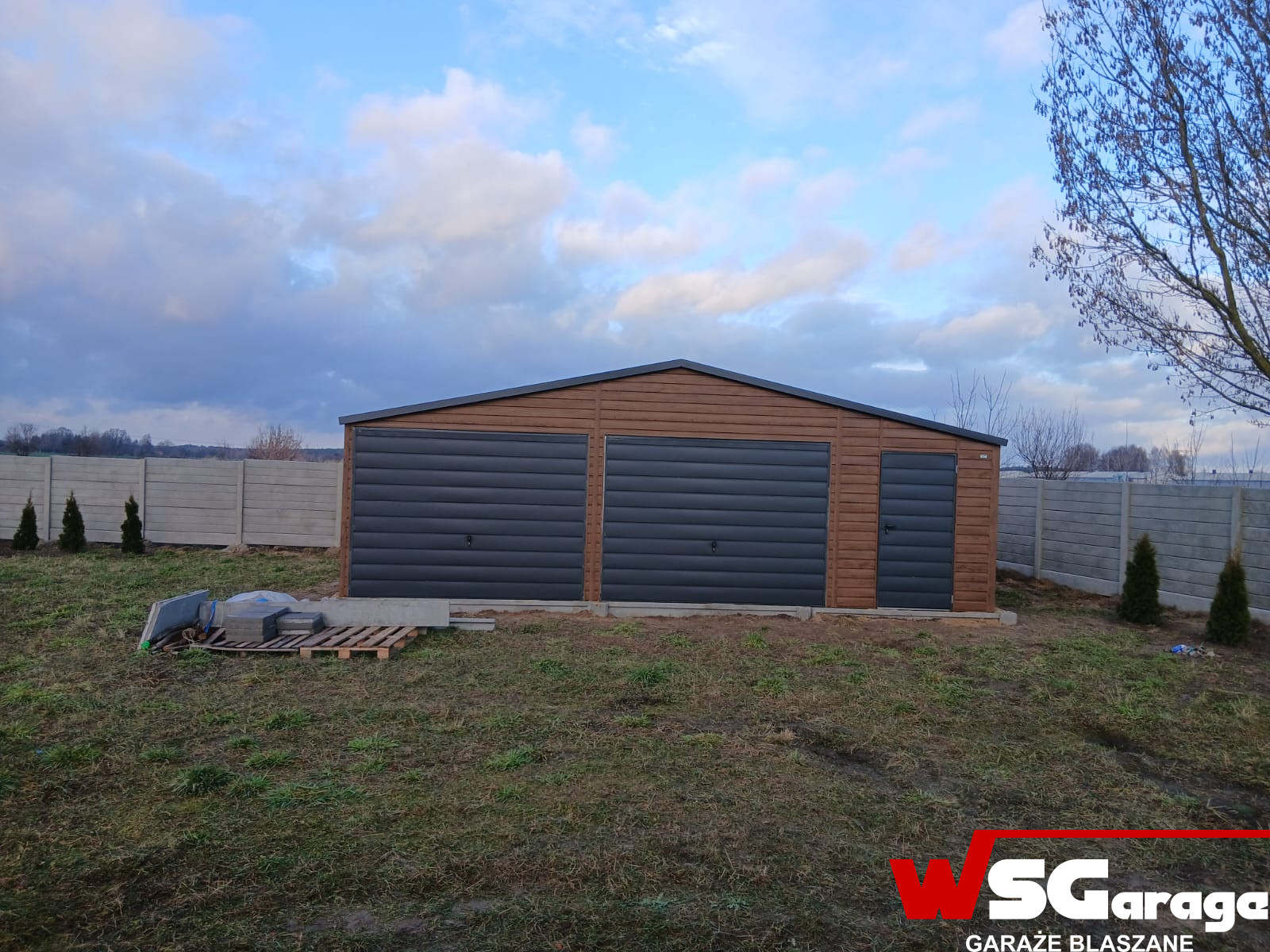 Garaż blaszany 8 m x 6 m | UN